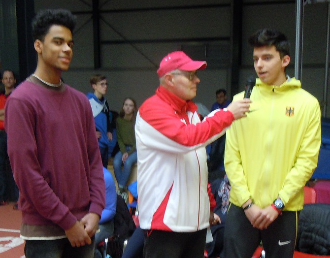 Interview bei Hochsprung mit Musik in Schwerin.